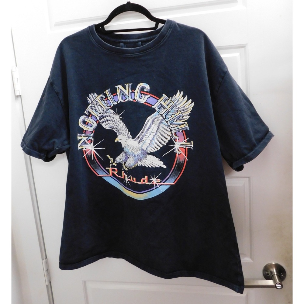 Rhude Notting Hill Eagle T Shirt Black sz XL AUTHENTICATED